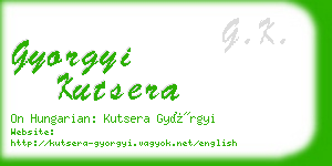 gyorgyi kutsera business card